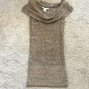 White House Black Market | Cowl neck mini sweater dress